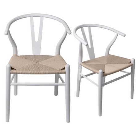 Levede 4x Dining Chairs Wooden Hans White
