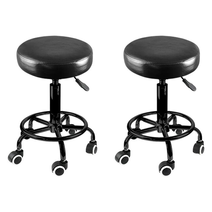 Levede 2x Salon Stool Swivel Bar Stools