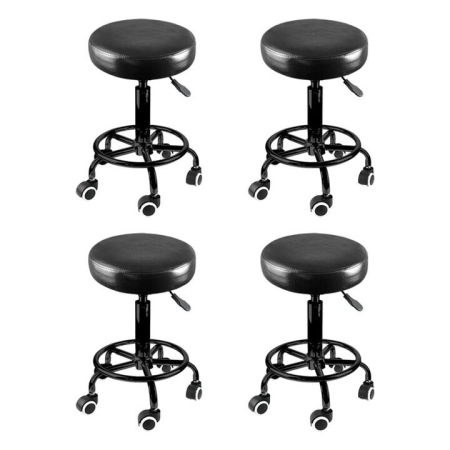 Levede 4x Salon Stool Swivel Bar Stools