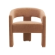 Raimon Furniture Garland Chenille Fabric Lounge Accent Occasional Relaxing ArmChair Coral
