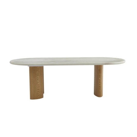 Raimon Furniture Wisteria Rectangular Concrete Effect Kitchen Dining Table 240cm Pebble
