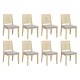 Levede 8XCane Dining Chair Rattan Armless Seat