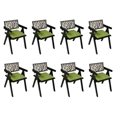 Levede Dining Chair Retro Backrest Chair x8