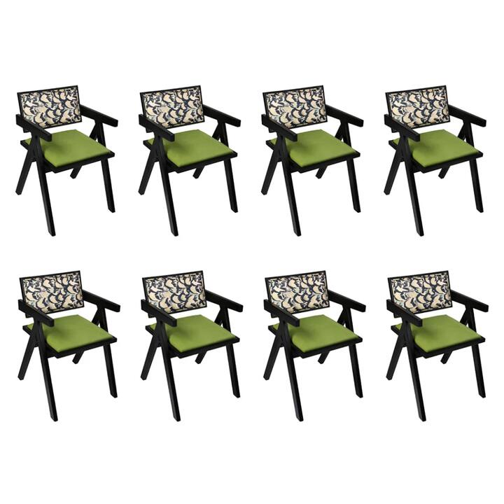 Levede Dining Chair Retro Backrest Chair x8