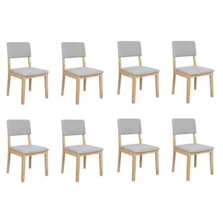 Levede Dining Chairs 8 Upholstered Kitchen Chair