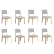 Levede Dining Chairs 8 Upholstered Kitchen Chair