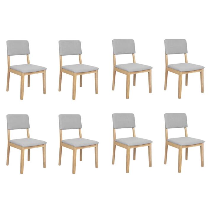 Levede Dining Chairs 8 Upholstered Kitchen Chair