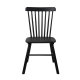 Levede 4x Dining Chairs Kitchen Winsor Black