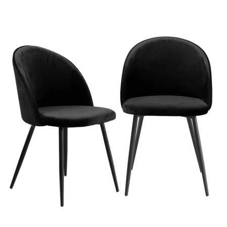 Levede 4x Dining Chairs Kitchen Cafe Black