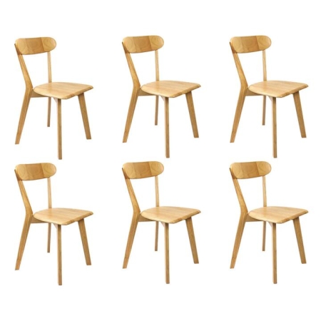 Levede 6x Dining Chairs Wooden Kitchen Chair