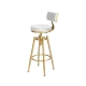 Levede 4x Bar Stools Swivel Kitchen Bar Chair White