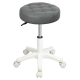 Levede 2x Rolling Bar Stool Swivel Salon SPA Chair Grey