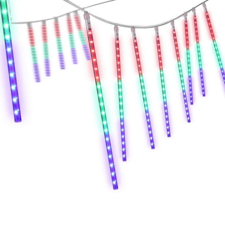 7M Christmas Lights Shower Light 288 LED Icicle Falling Metor