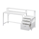 Computer Desk Home Office Study Table Desks w/Drawers Open Shelf White 160CM