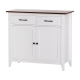Buffet Sideboard Storage Cabinet Kitchen Cupboard Hallway 2 Drawers White
