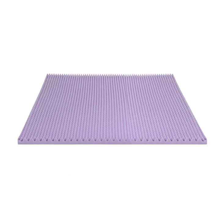 Giselle 5cm Memory Foam Mattress Topper Lavender Infused Egg Crate Pad Mat King