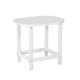 Outdoor Coffee Side Table HDPE Desk Patio Furniture Camping Garden White