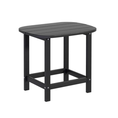 Outdoor Coffee Side Table HDPE Desk Patio Furniture Camping Garden Black