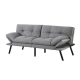 Sofa Bed Convertible 3 Seater Couch Recliner Lounge Chair Fabric Grey