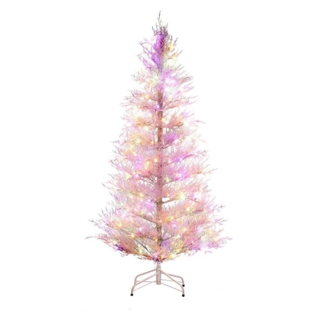 1.8M LED Christmas Tree 8 Modes Adjustable Multi Color Light Snowy
