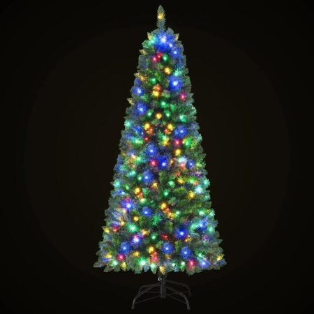 1.8M Pre-lit Christmas Tree 8 Mode Multi Colour 200 LED Light Xmas