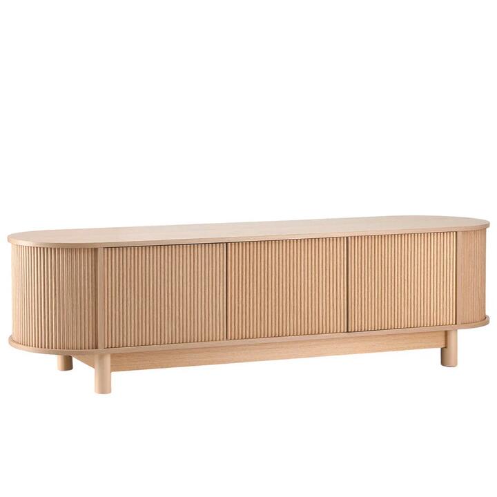 TV Unit Entertainment Unit Storage Cabinet 160cm Pine