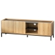 TV Unit Entertainment Unit Storage Cabinet Shelf 160cm Pine