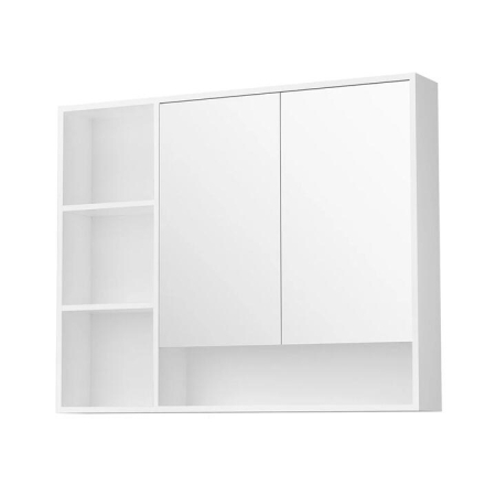 Bathroom Mirror Cabinet 100CM Vanity Medicine Wall Mounted Storage White
