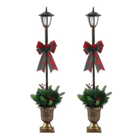 Christmas Lights 125cm Lamp Post 50 LED Fairy Light Decorations