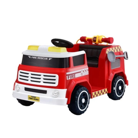 Kids Ride On Car Electric Fire Engine Fighting Truck with Water Gun Music