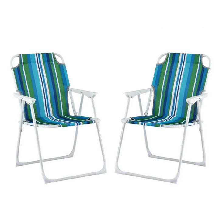 Outdoor Chairs Folding Camping Chair Steel Portable Patio Furniture