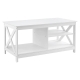Coffee Table Storage Shelf White