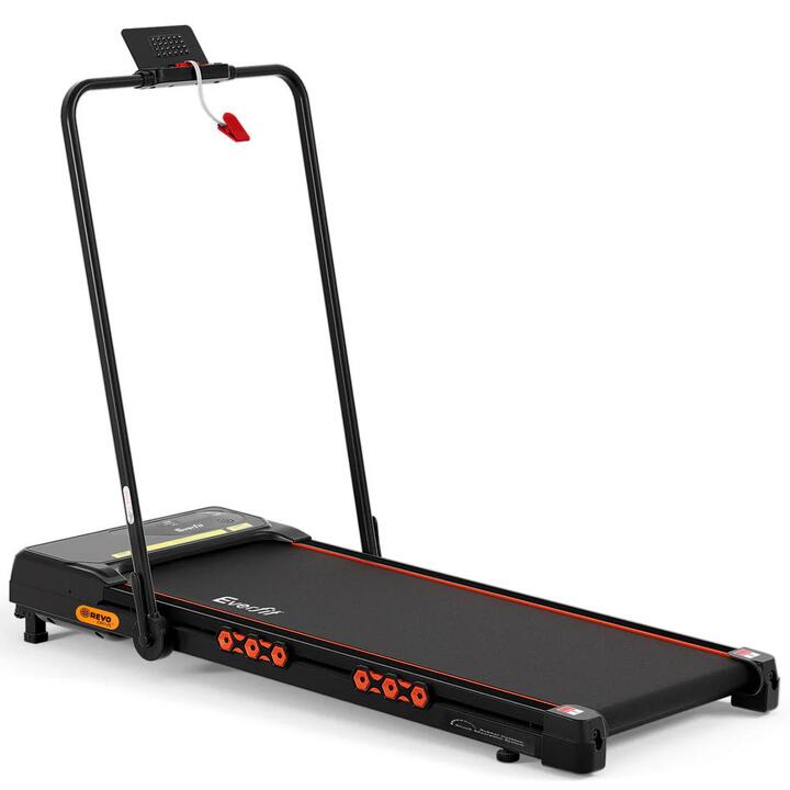 Treadmill Electric Walking Pad Auto Incline Foldable for Home Gym Black