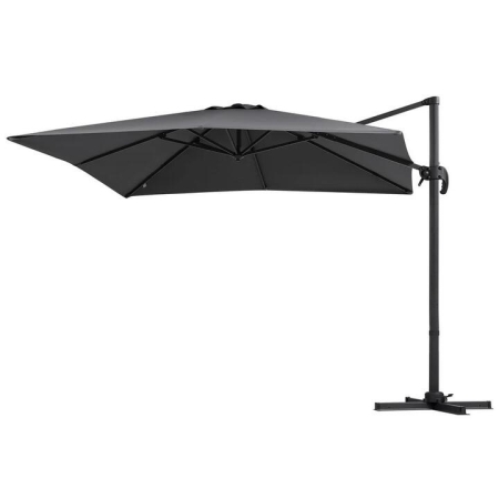 Outdoor Umbrella 3m Umbrellas Cantilever Stand Sun Roma 360 Degree Charcoal