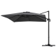 Outdoor Umbrella 3m Umbrellas Cantilever Stand Sun Roma 360 Degree Charcoal