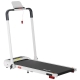 Treadmill Electric Walking Pad with Incline Foldable for Home Gym White