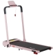 Treadmill Electric Walking Pad with Incline Foldable for Home Gym Pink