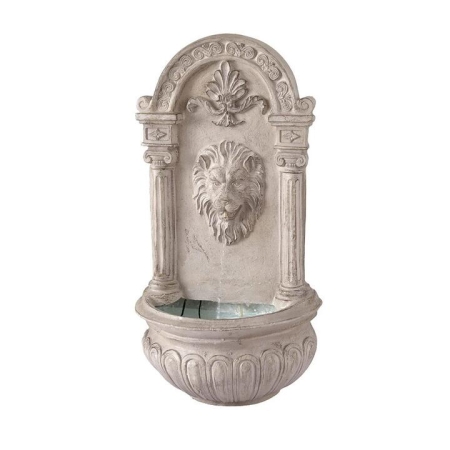 Solar Fountain Water Feature Wall Mount Garden Fountains 77CM Beige