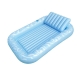 Float Floating Seat Pool Lounger Inflatable Lounge Chair Bed Pillow Cup Holder 2.03MX1.37M