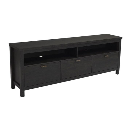 Maestro Furniture Baxley Lowline Entertainment Unit TV Stand 180cm 3-Drawers Antique Black