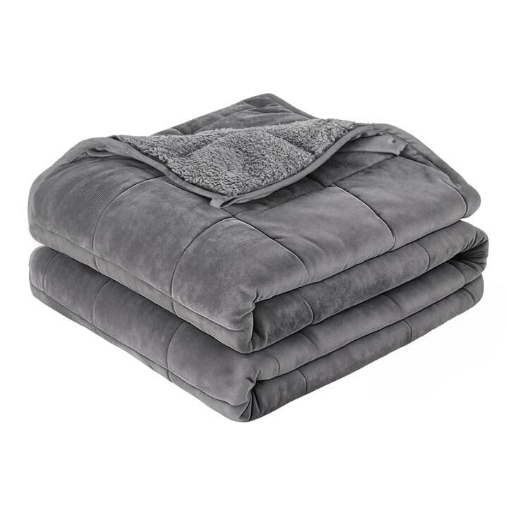 Giselle 11KG Weighted Blanket Adults Kid Anti Anxiety Gravity Blankets Sherpa Fleece