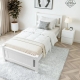 King Single Bed Frame and Bedside Table