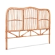 Bed Headboard Double Bedhead Rattan - NERO Pine