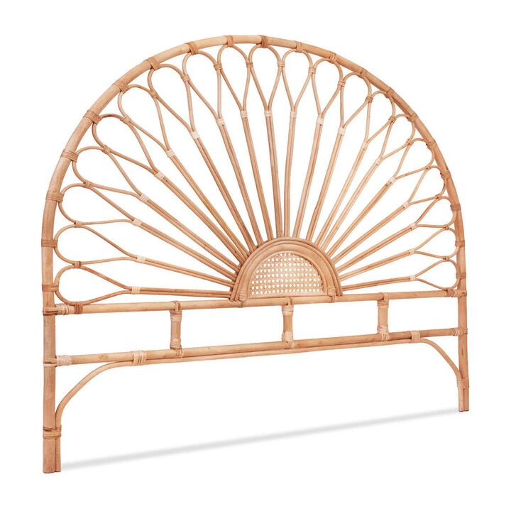 Bed Headboard Queen Bedhead Rattan - MARI Pine