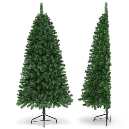 Christmas Tree 1.8M LED Corner Xmas Tree Half 8 Modes Multi-color