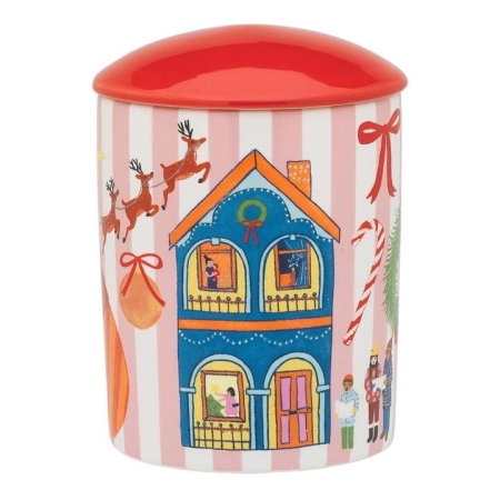 Porto Night Before Ceramic Candle with Lid 490g
