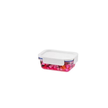 Locknlock Clear Glass White Rectangle Container 160ml