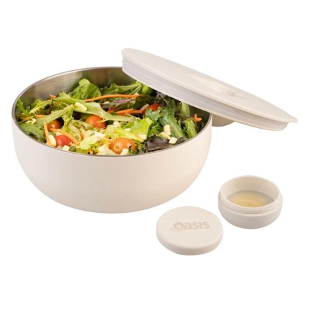 Oasis Stainless Steel Double Wall Insulated Fresh'N'Go Lunch Bowl 950ml