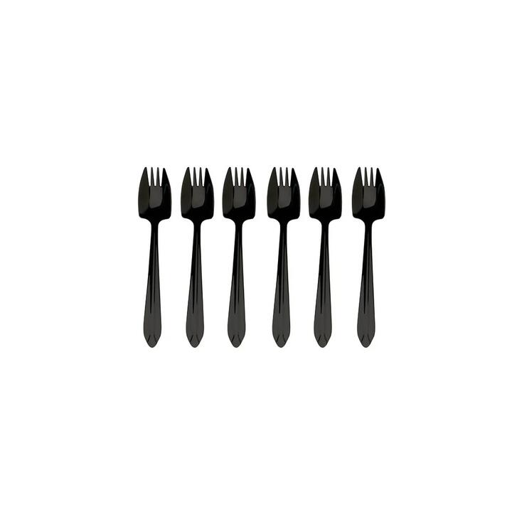 Splayd Black Label Mini 6 Piece Cake Fork Set