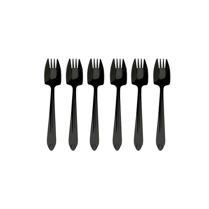 Splayd Black Label 6 Piece Cake Fork Set